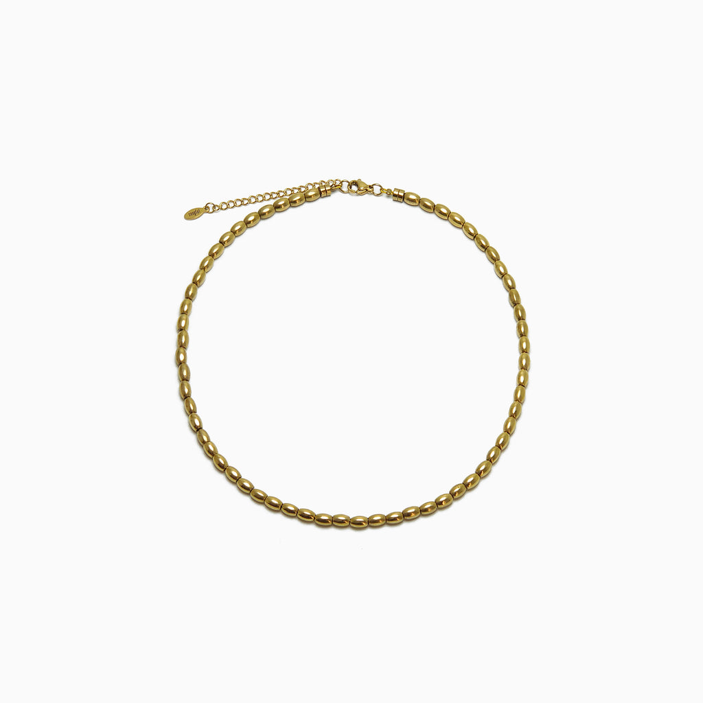 Collier Grain de riz doré