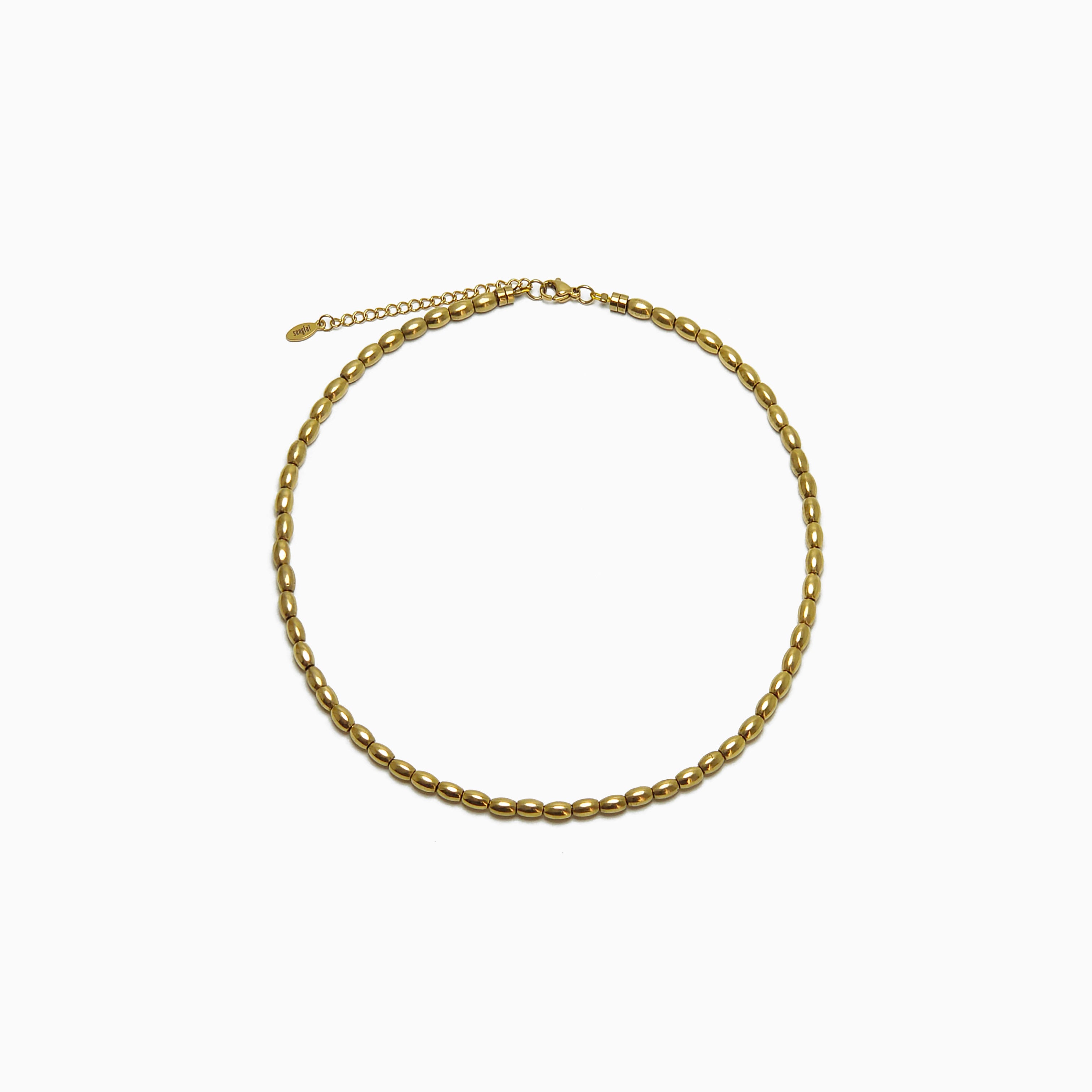 Collier Grain de riz doré