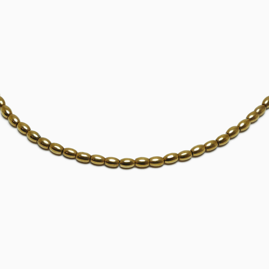 Collier Grain de riz doré