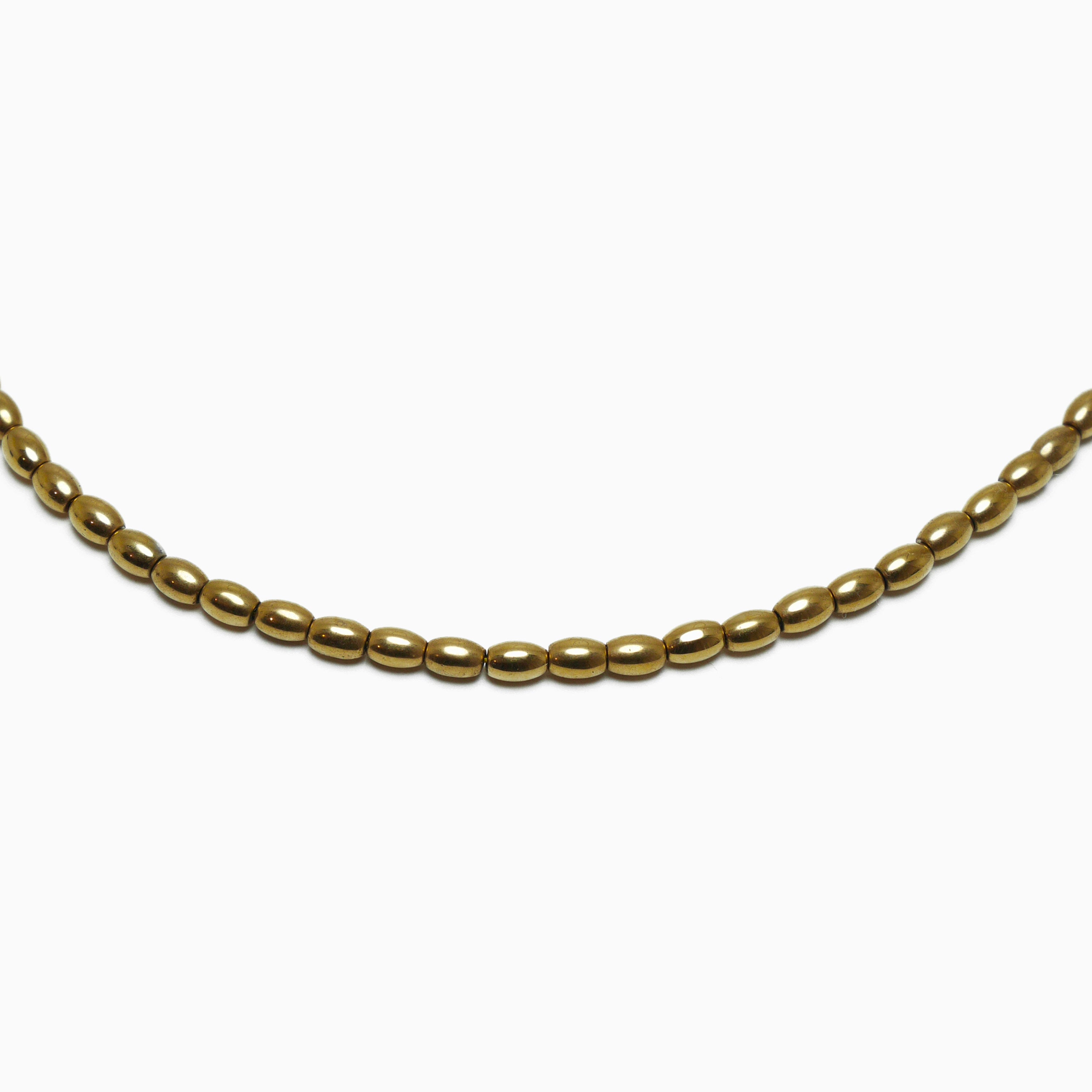 Collier Grain de riz doré