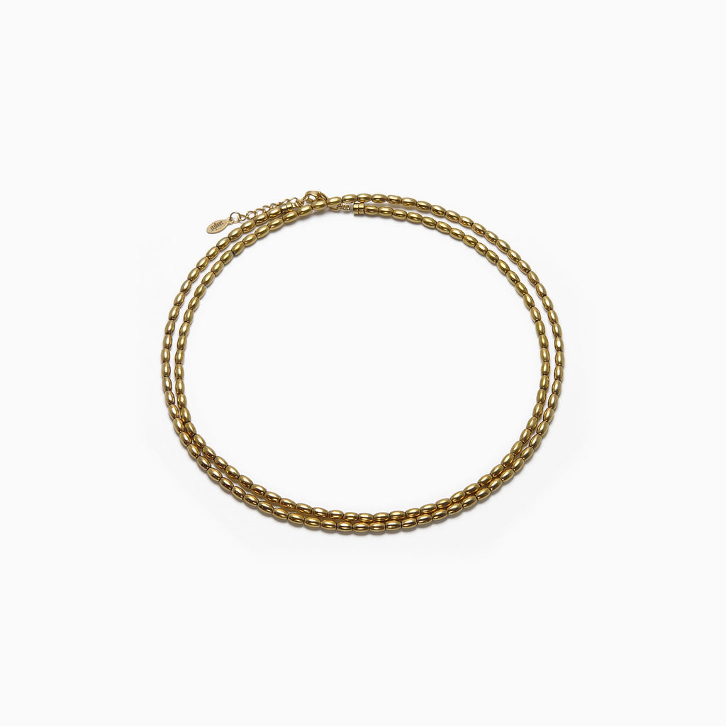 Collier Grain de riz doré