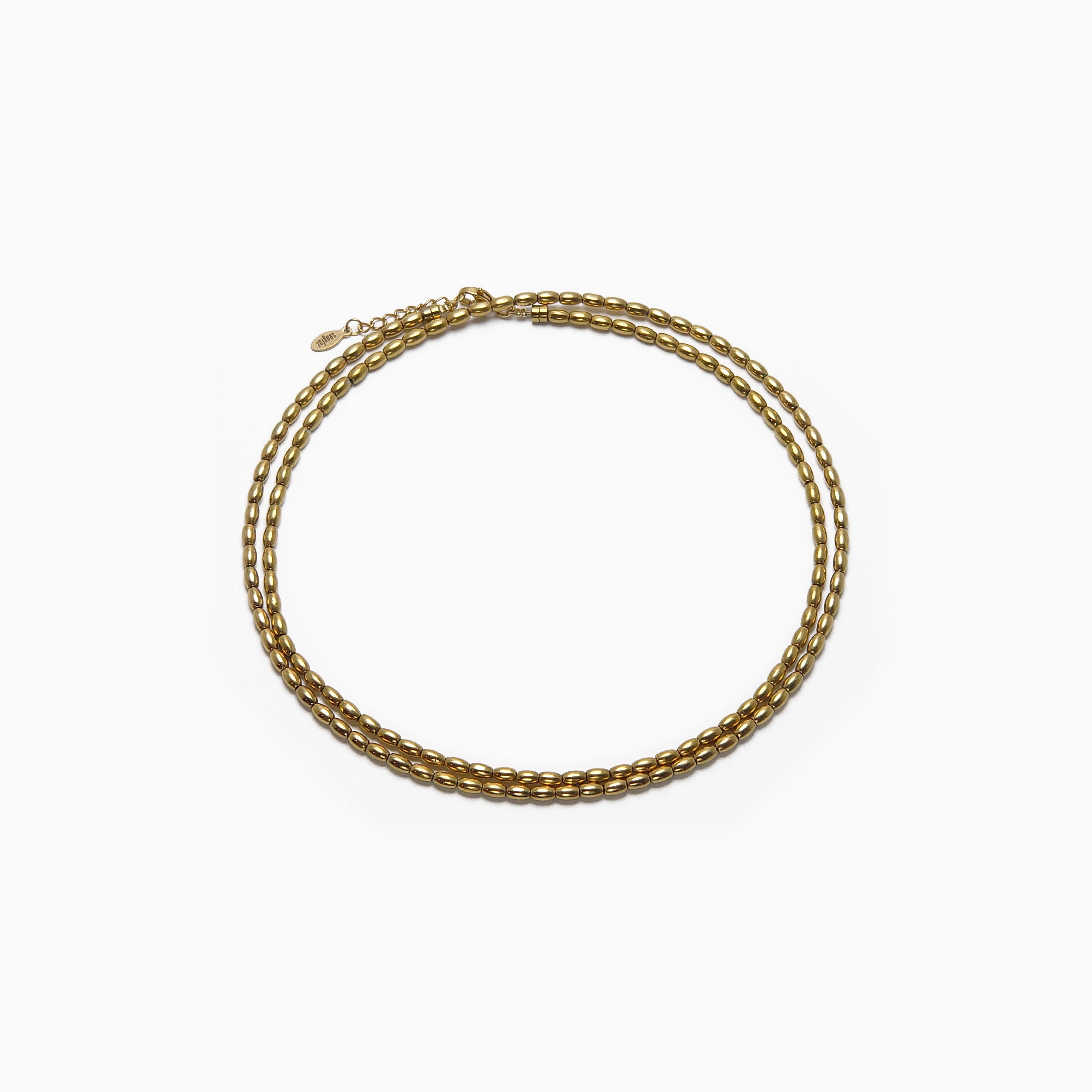 Collier Grain de riz doré
