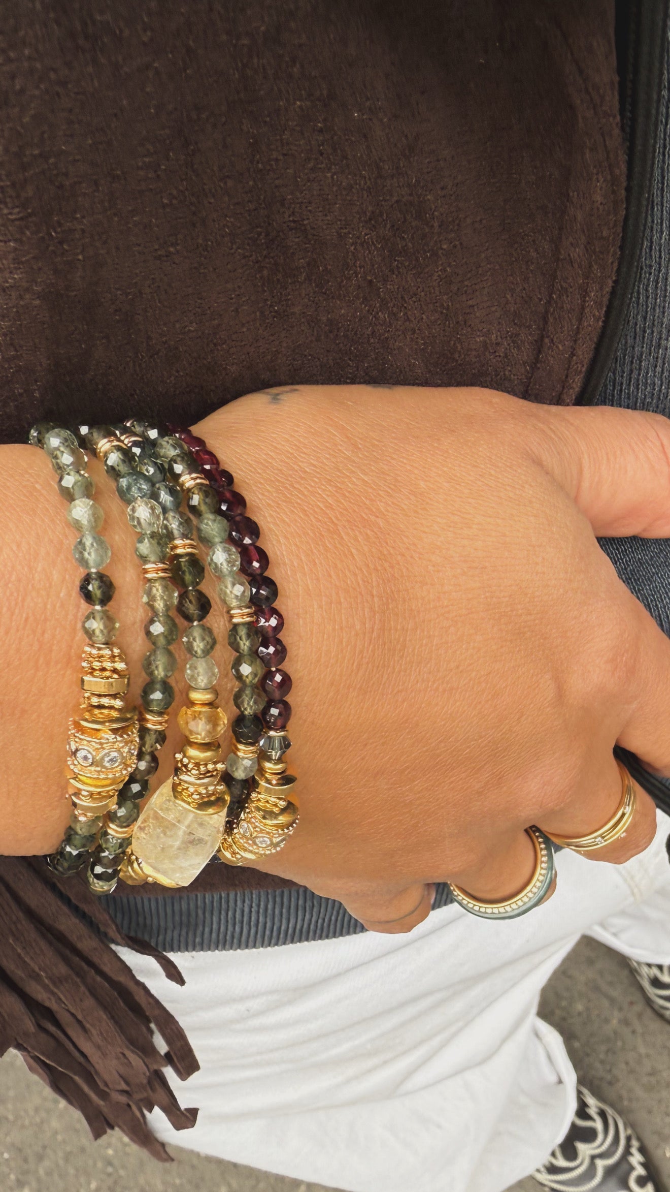 Bracelets Chantra grenats